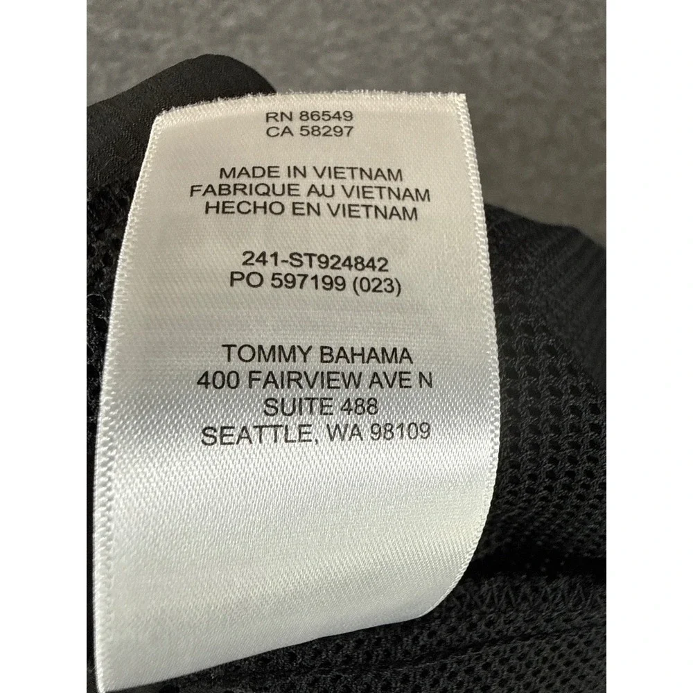 Tommy Bahama Molokai Board Shorts Men 40 Blk Unlined Stretch Reflective ST924842